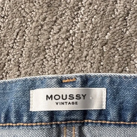 Moussy Light Blue Straight Leg Jeans - Picture 2 of 5